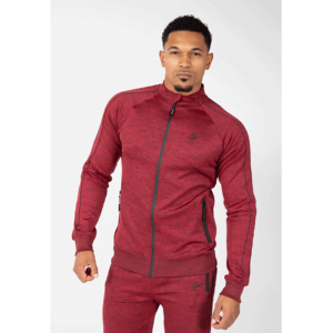 Wenden Track Jacket, Burgundy red