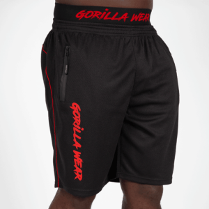 Butik 6 Mercury Mesh Shorts, Black/Red