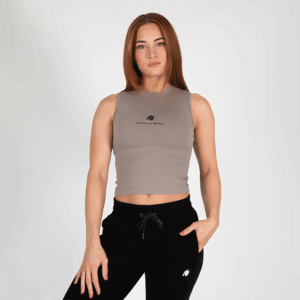 Livonia Crop Top, Beige