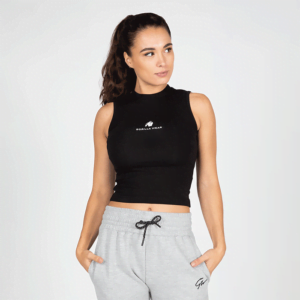 Livonia Crop Top, Black