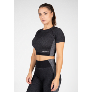 Butik 13 Selah Seamless Crop Top, Black