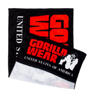 Functional Gym Towel, Black/Red