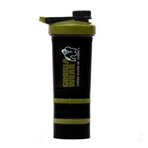 Shaker 2 Go 500 ml + 130 ml x 2, Black/Army Green