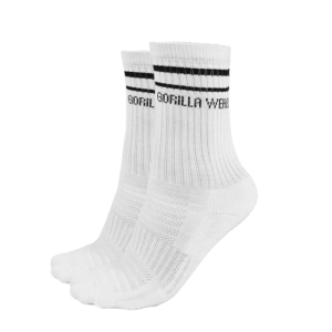 Butik 6 Crew Socks 2-Pack, White