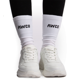 Logo Tube Socks, White, 38-42