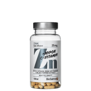Butik 4 Zink 25mg + C-vitamin & Nypon 100 tabletter