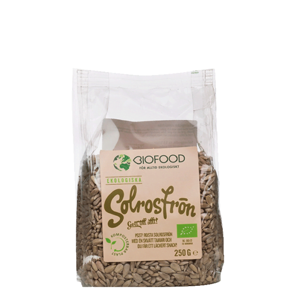 Ekologiska Solrosfrön, 250 g