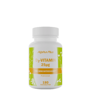 D3-Vitamin 25µg 180 sugtabletter