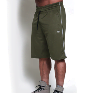Chained Mesh Shorts, Olive