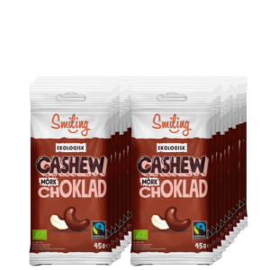 20 x Smiling Cashew Mörk Choklad, 45 g