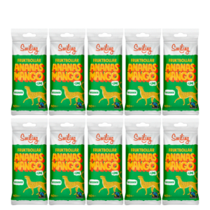 Butik 1 10 x Smiling Fruktbollar Mango/Ananas/Lime, 40 g
