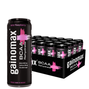 24 x Gainomax BCAA+Rehydrate 330 ml Raspberry