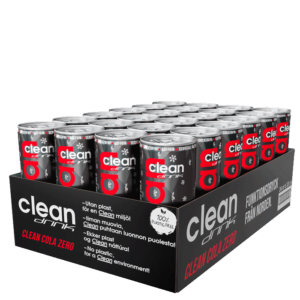 24 x Clean Drink, 330 ml, Cola Zero
