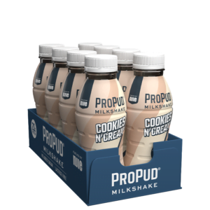 8 x ProPud Protein Milkshake, 330 ml, Cookies and Cream
