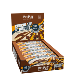 12 x ProPud Protein Bar, 55 g, Chocolate N' Biscuit