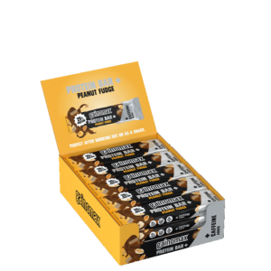 15 x Gainomax Protein Bar 60 g Peanut Fudge Caffeine