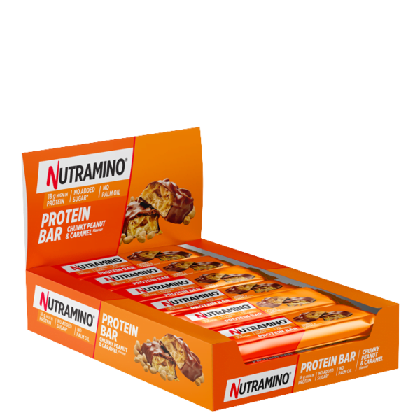 FP888 072 Nutramino Proteinbar 60 g Chunky Peanut Caramel 0322