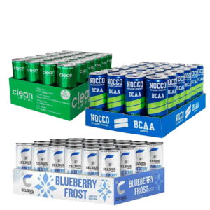Butik 8 72 x NOCCO, Celsius & Clean Drink