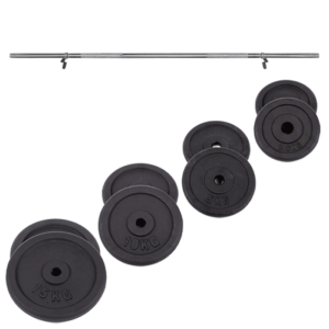 Butik 2 Star Gear Skivstångsset, 25 mm, 80 kg