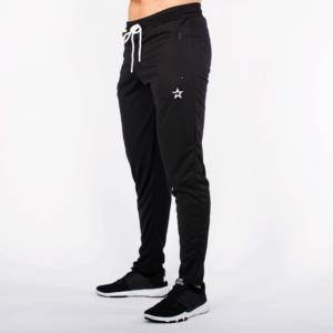 Butik 1 Star Tapered Mesh Pants, Black