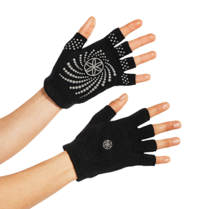 Black Grippy Yoga Gloves
