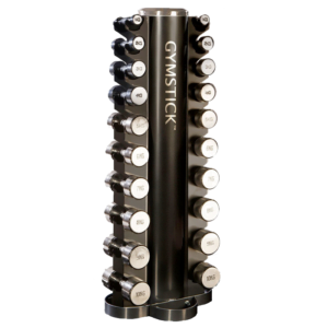 Butik 12 Tower Rack with Chrome Dumbbell Set 1-10 kg