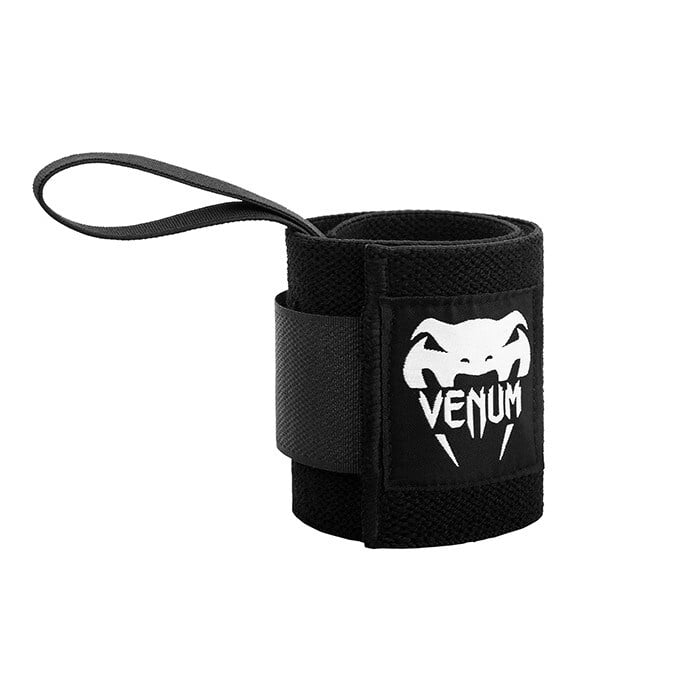 Venum Hyperlift Lifting Wrist Bands (Pair), Black 1 Venum Hyperlift Lifting Wrist Bands (Pair), Black